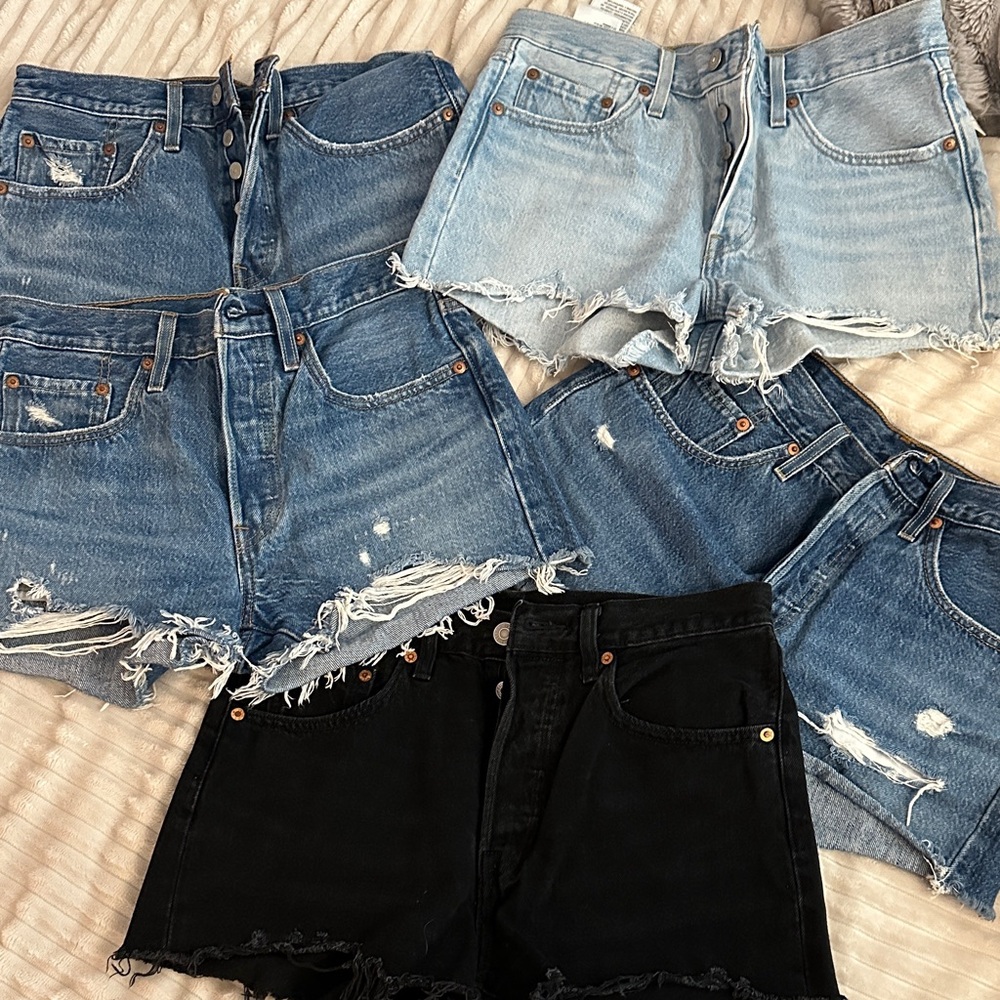 5 Pairs of Levi's Women's Jean Shorts